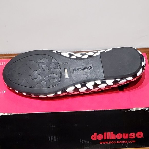 Matte heart pattern vegan flats - Picture 3 of 3